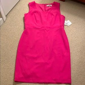 NWT Kasper Hot Pink Sheath Dress